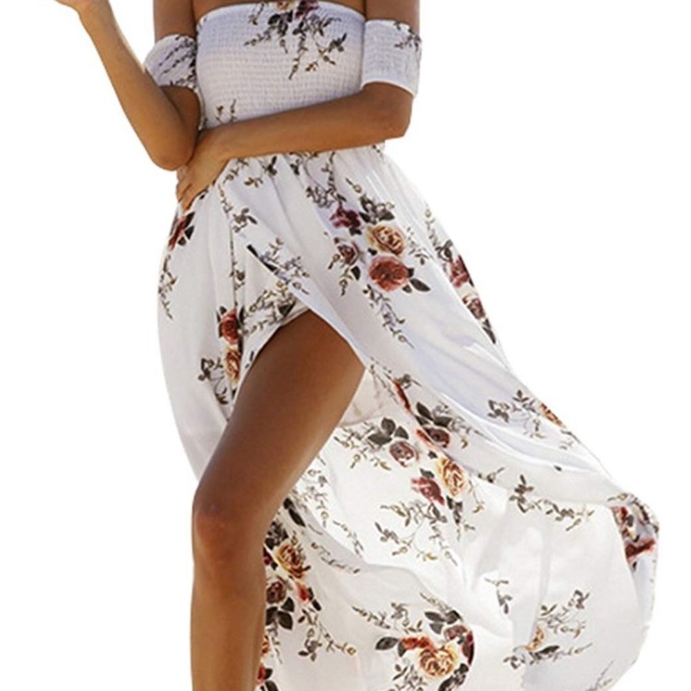 Off the shoulder beach dress